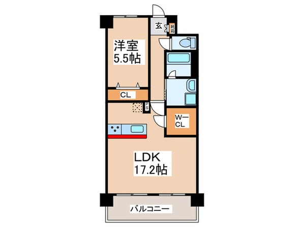 スプランディッド難波ＷＥＳＴⅡの物件間取画像